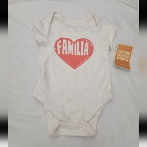 New Target infant boy 3-6m heritage Familia onesie #L001